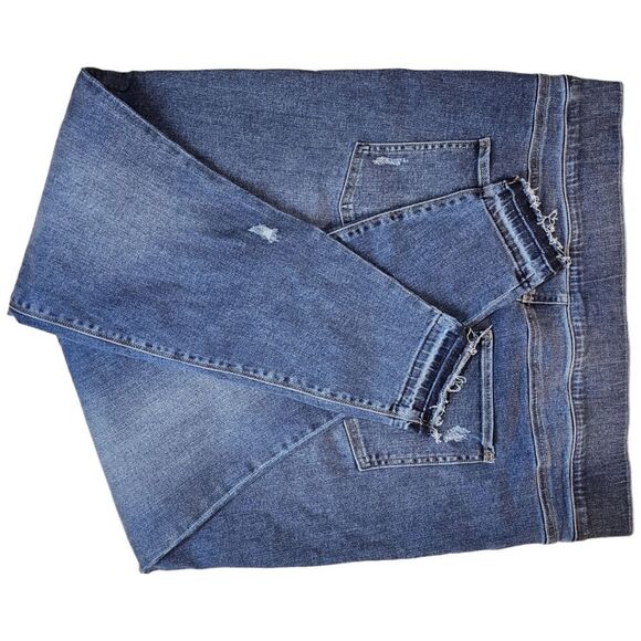 Spanx Distressed Medium Wash Skinny Jeans - Picture 8 of 9